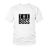 T SHIRT COUPLE THE REAL BOSS